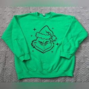 The Grinch Bright Green Graphic Crewneck Sweatshirt